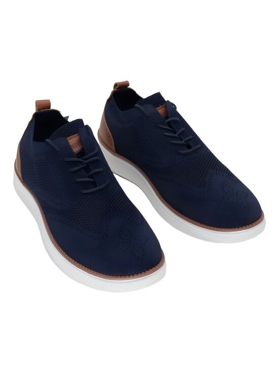 Akademiks Mens’s Olney Wingtip Everyday Oxford Navy Size 11M